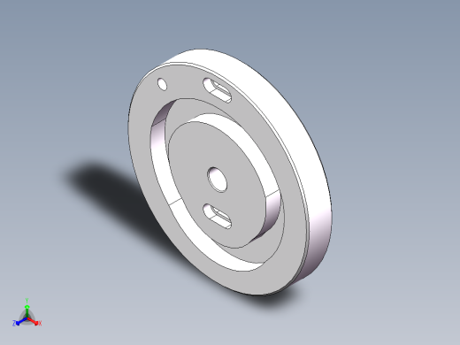 Q313-槽轮的工艺设计及数控加工【三维SolidWorks】正等轴测缩略图