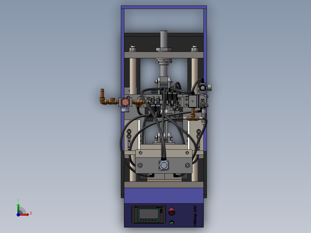 小型注塑机前视图