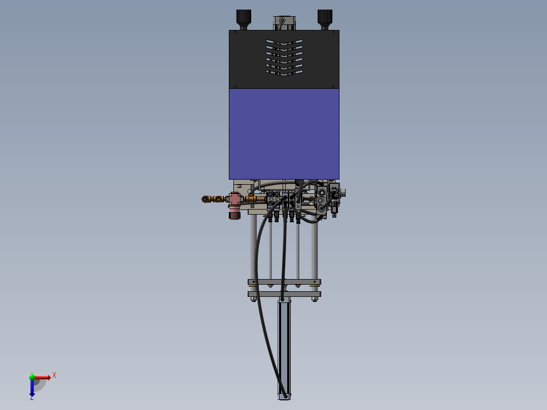小型注塑机俯视图