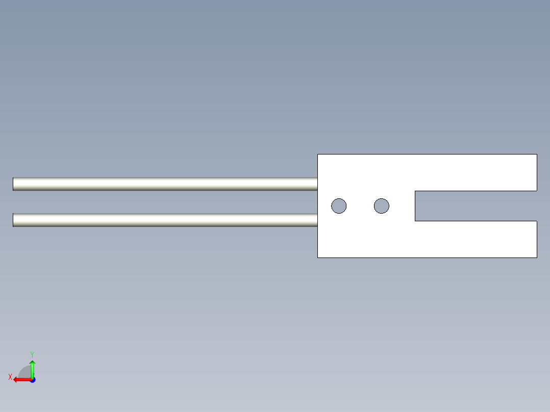 槽型光纤FT-U87后视图