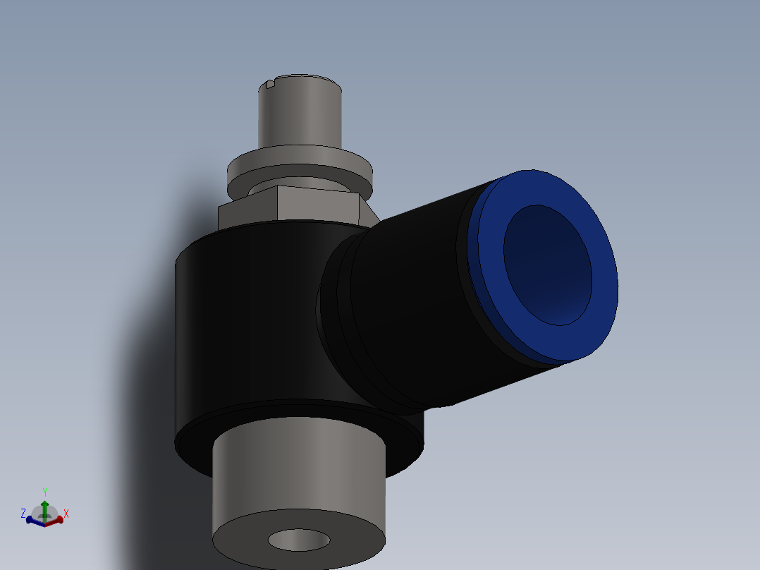 Ø12 x 3-8 - CONTROLE DE FLUXO 90° BANJO (C0K511238)主视图