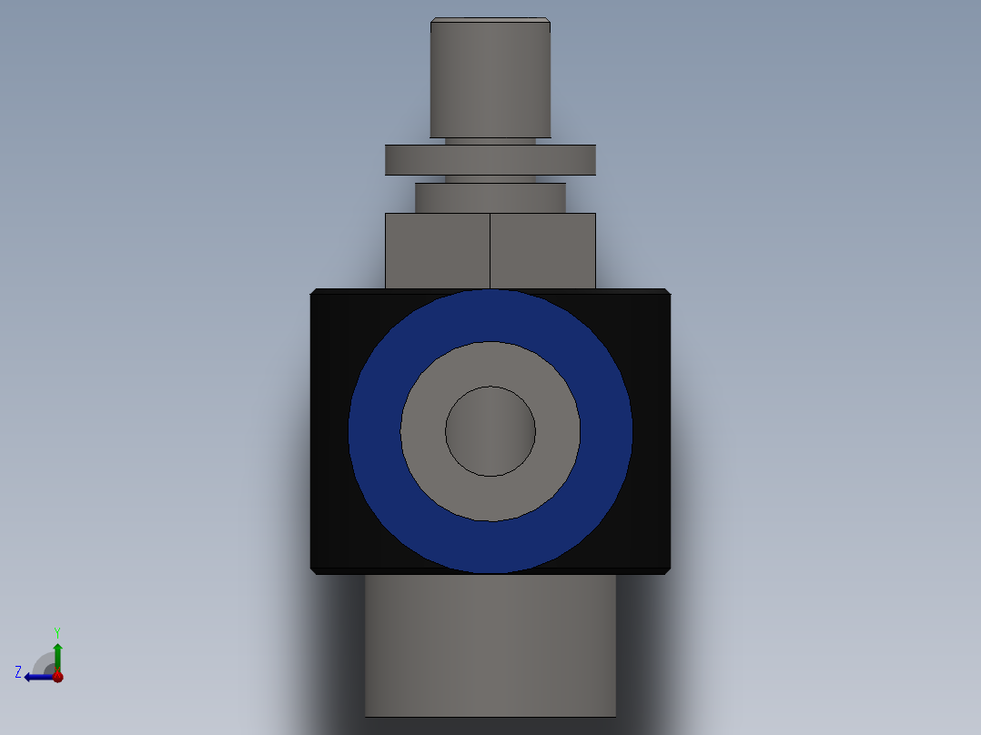 Ø12 x 3-8 - CONTROLE DE FLUXO 90° BANJO (C0K511238)右视图