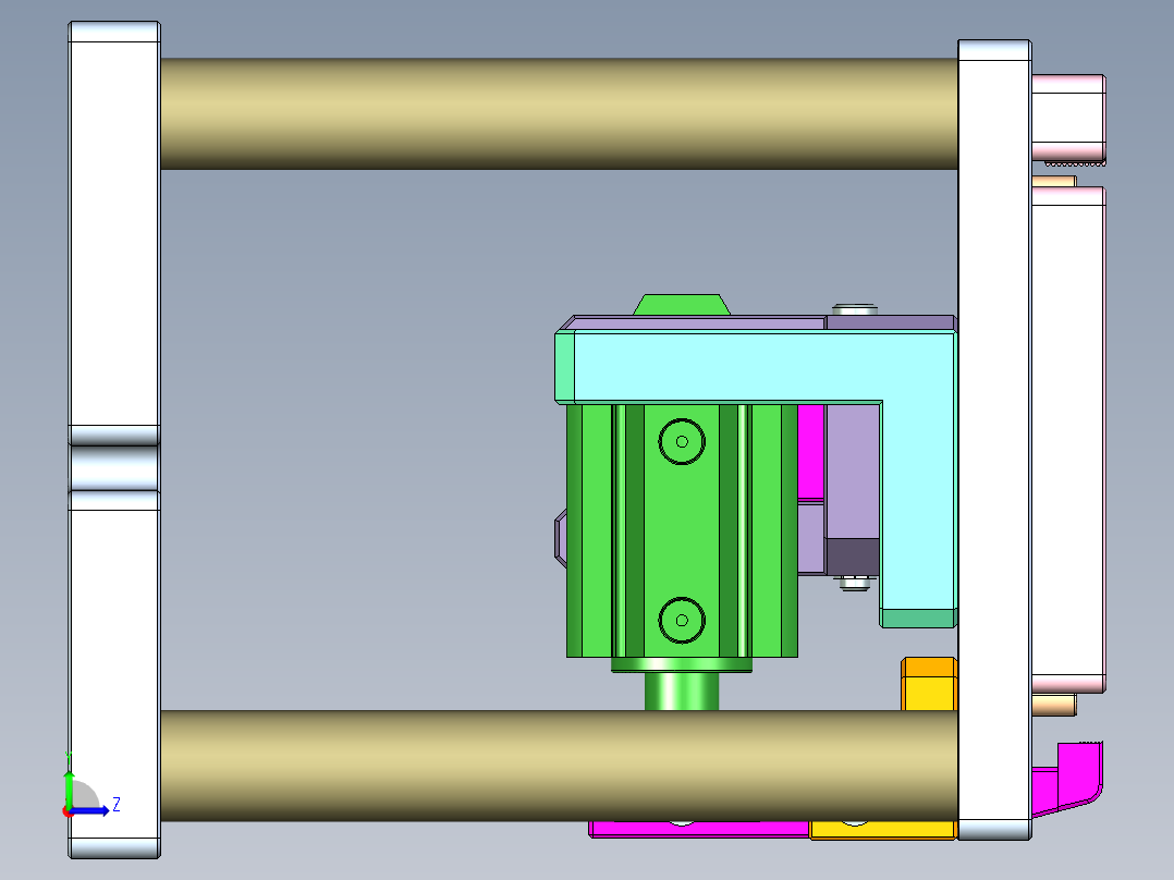 WATCH手表CNC工装夹具三维模型-CNC1-0425左视图