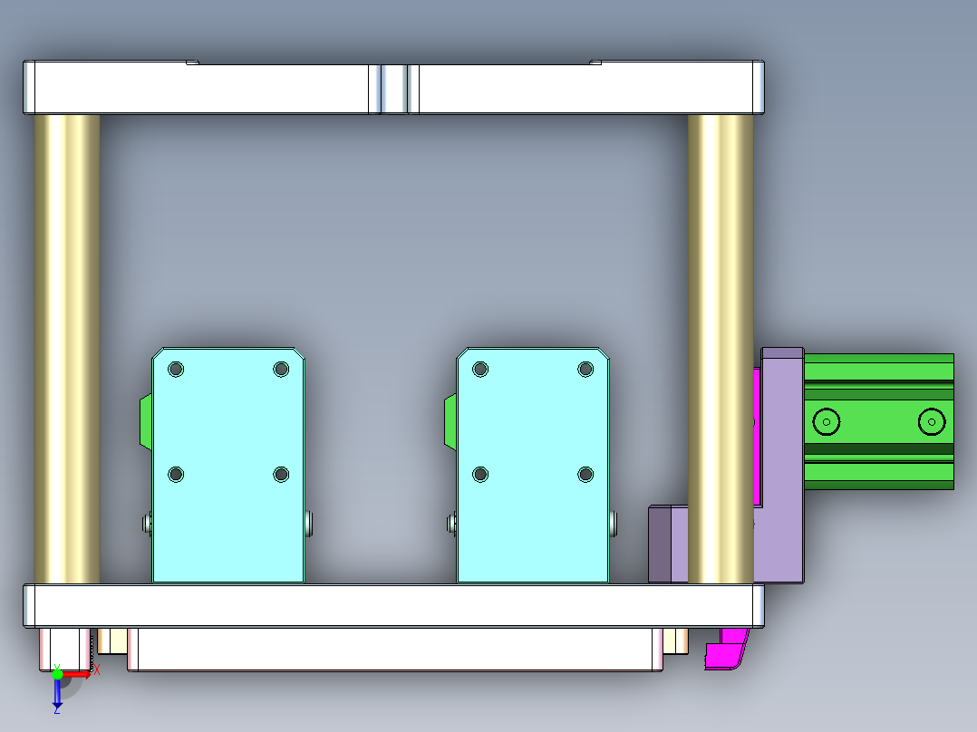 WATCH手表CNC工装夹具三维模型-CNC1-0425俯视图