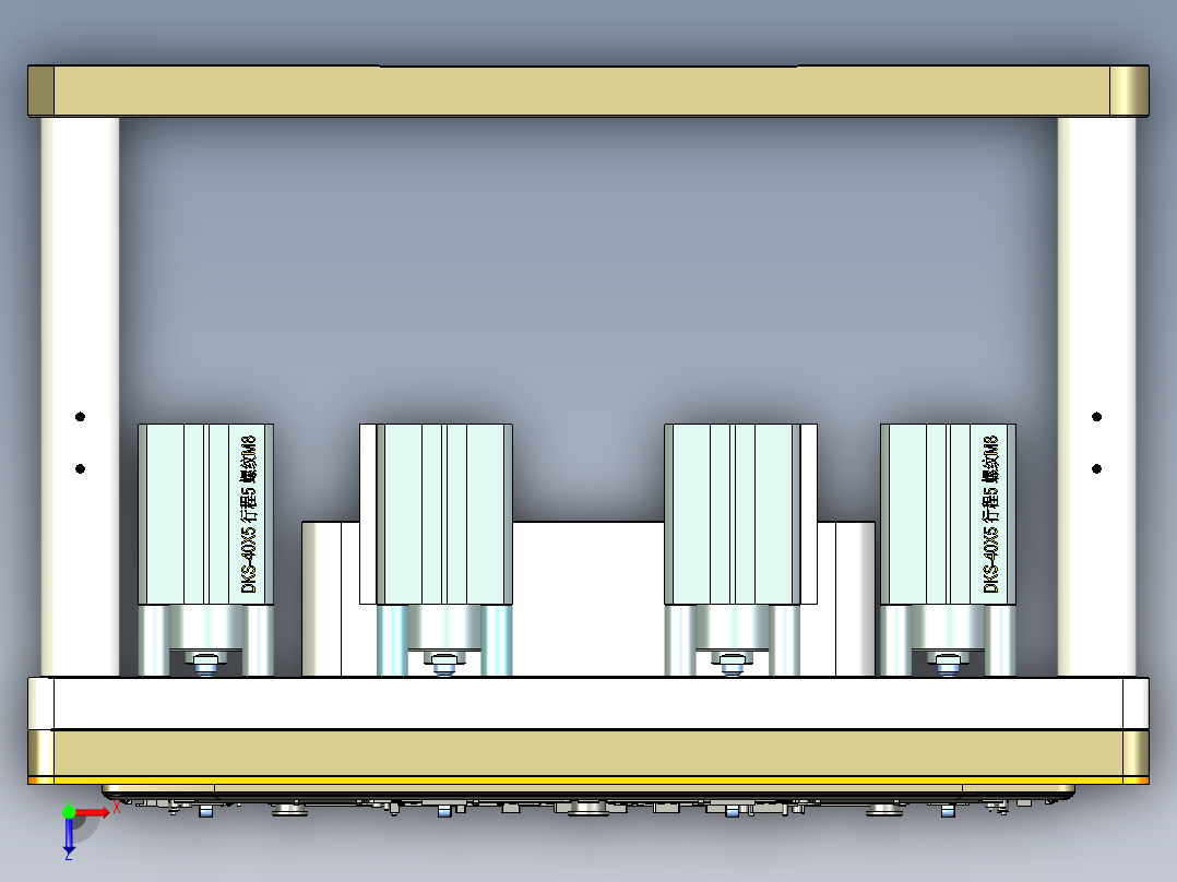 reacher-c-cnc笔记本CNC工装夹具三维模型3-0911俯视图
