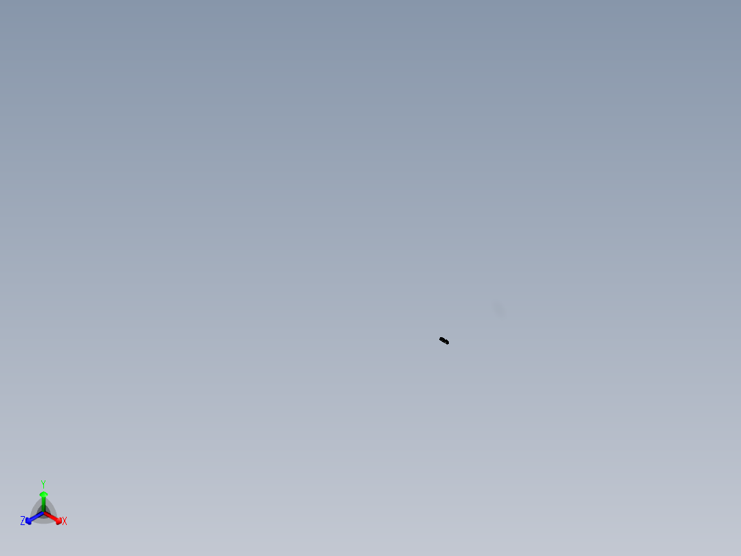 外扇叶金属轴装配step后视图