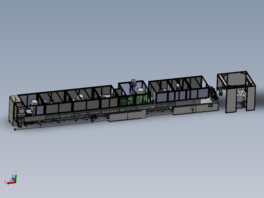 高压线束加工线体（sw24可编辑+工程图）