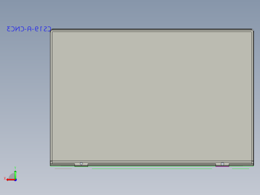 金属外壳铣上表面UG带程序模型后视缩略图