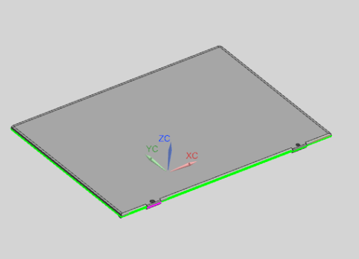 金属外壳铣上表面UG带程序模型缩略图