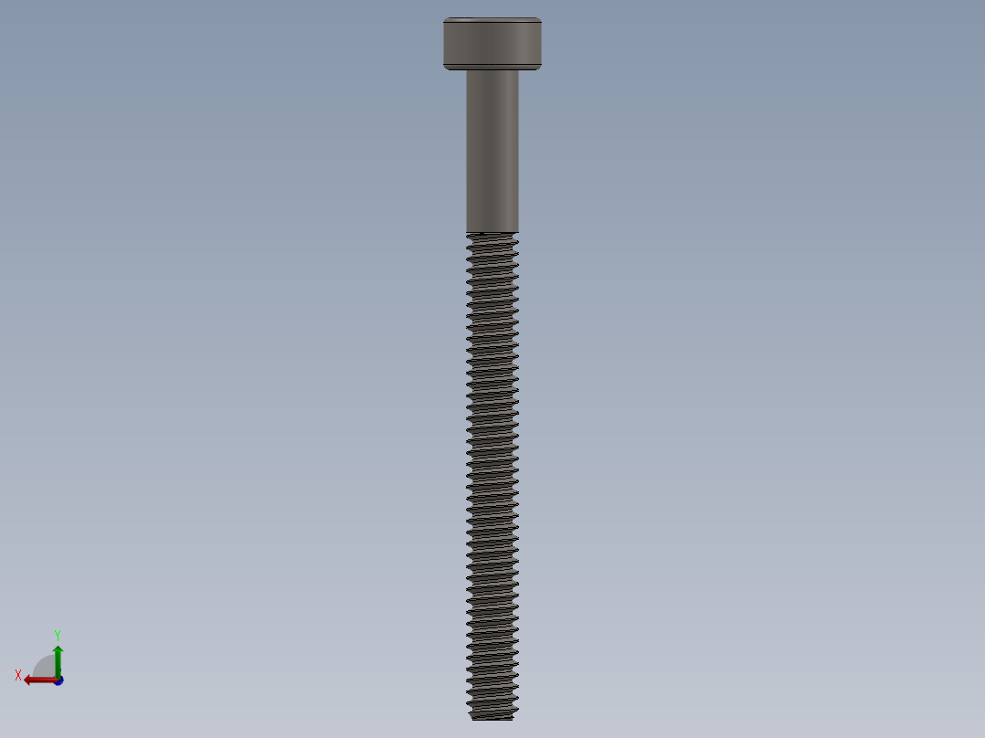 Screw_DIN_912_M1.6x20_A2.SLDPRT公制内六角螺钉后视图