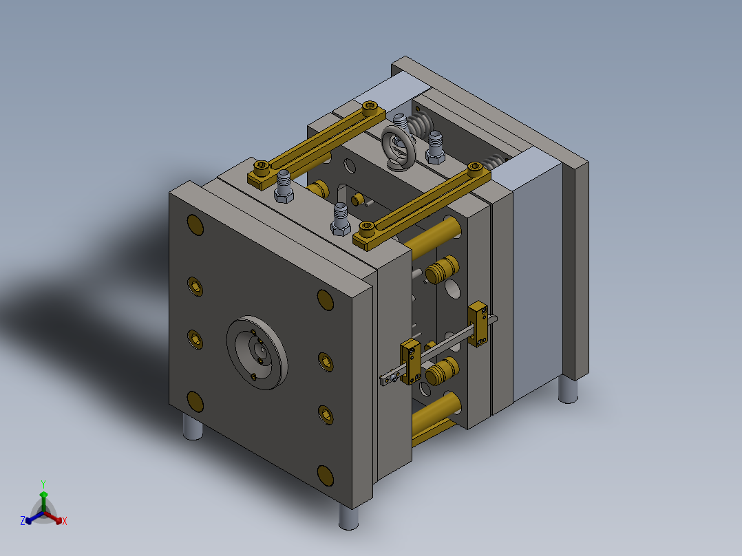 注塑模具、模具(86)正等轴测图