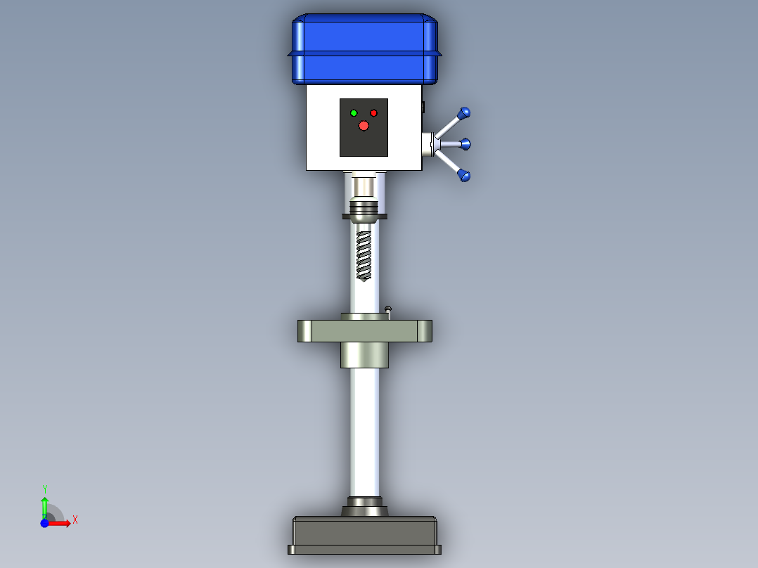 B2004510-钻床台钻前视图