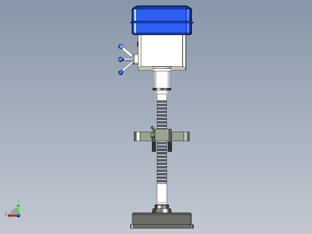 B2004510-钻床台钻后视图