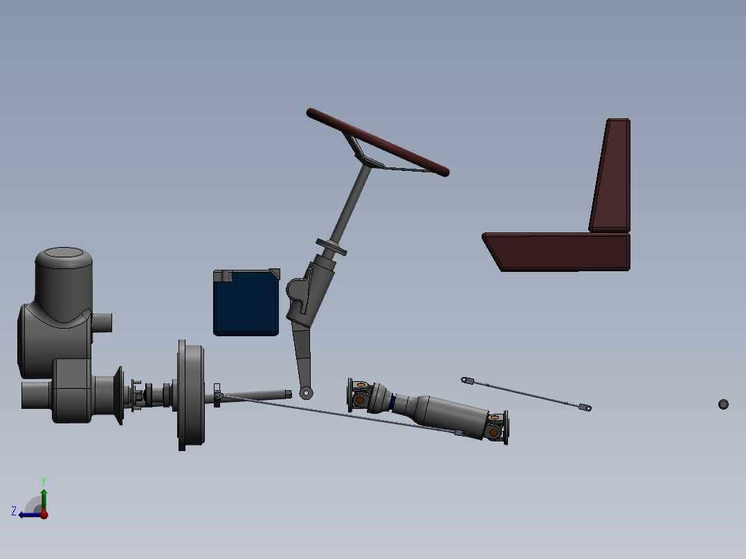 拖拉机、四轮车(32)后视图