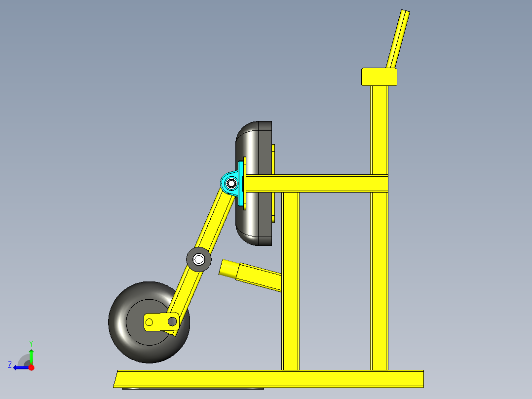 B3003754-股骨延伸健身器材右视图