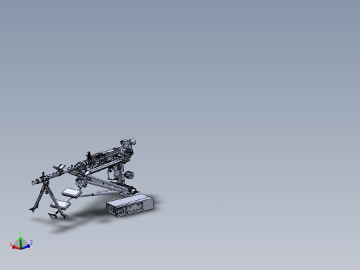 手枪左轮冲锋枪老式狙击步枪设计3D图纸mg34-with-lafette SW