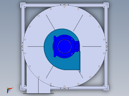 金属板旋风除尘器俯视缩略图
