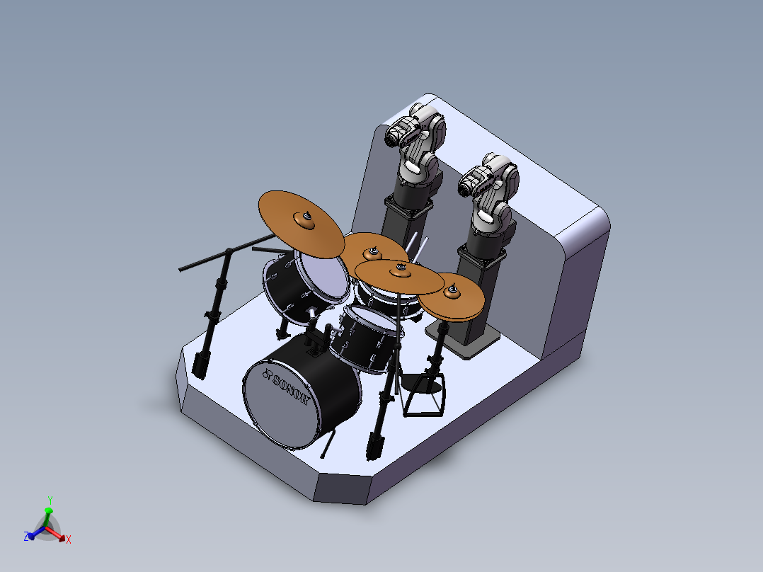 机器人打架子鼓