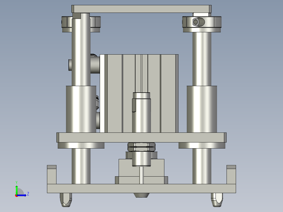 SAPMMZ01-09310顶升定位2装配左视图