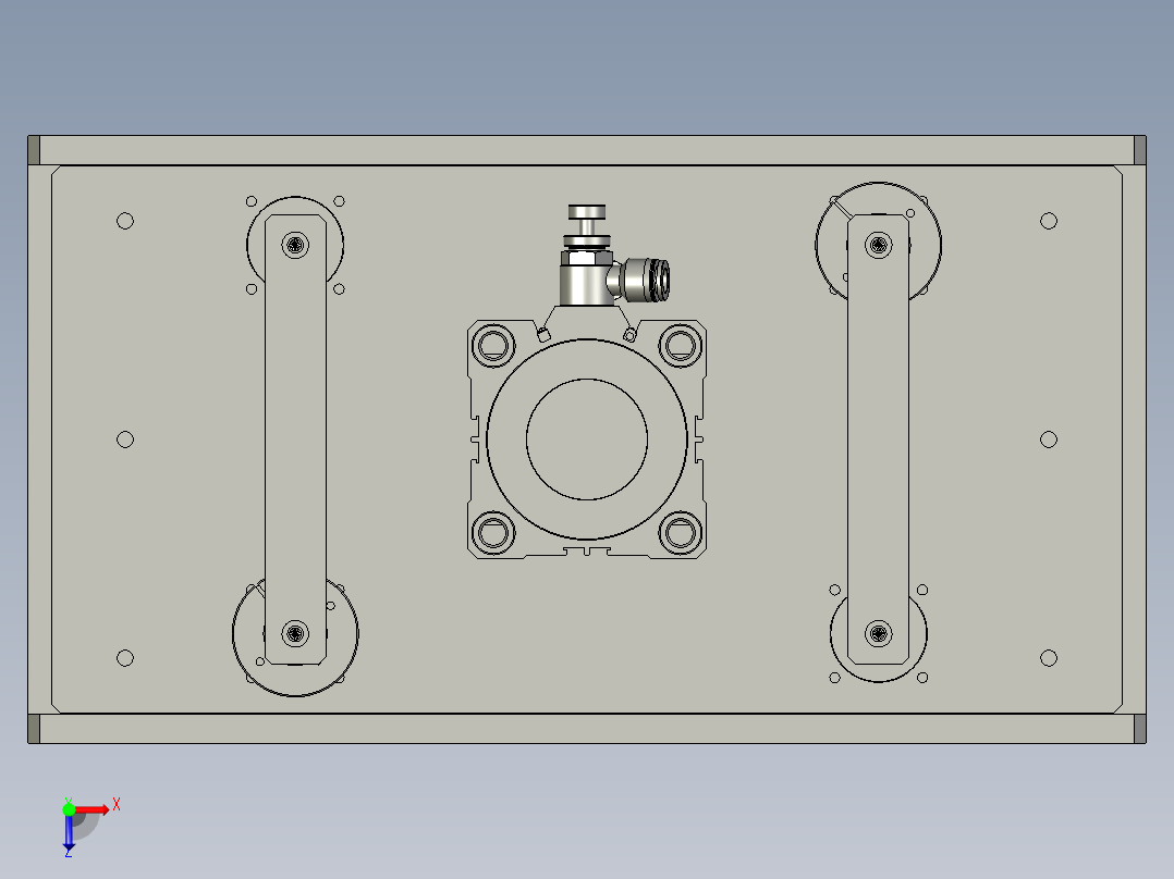 SAPMMZ01-09310顶升定位2装配俯视图