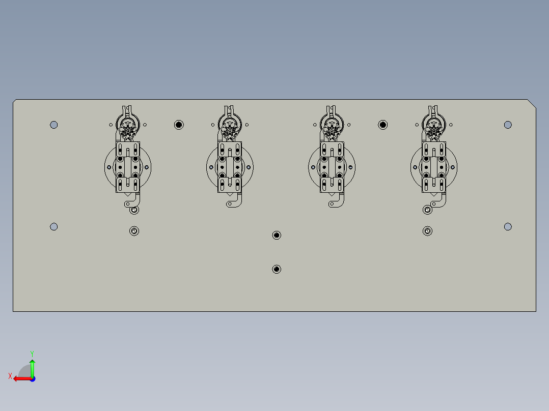 转子分度机构后视图