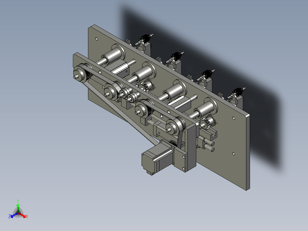 转子分度机构正等轴测图