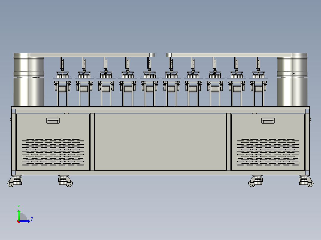 多排转单排转运机左视图