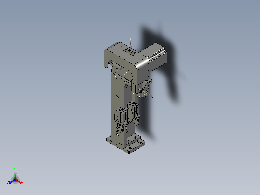 HG004-05-0-B左悬臂机构40行程主视图