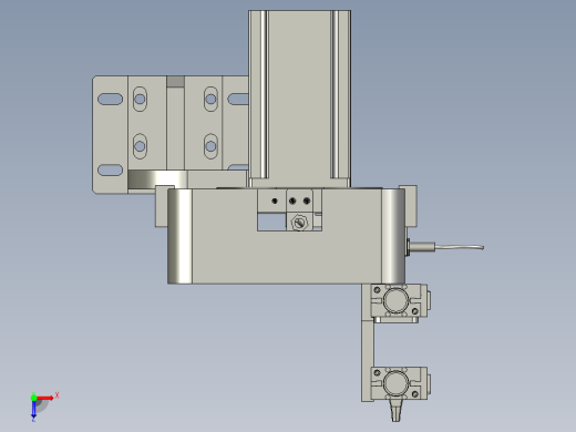 HG004-05-0-B左悬臂机构40行程俯视缩略图