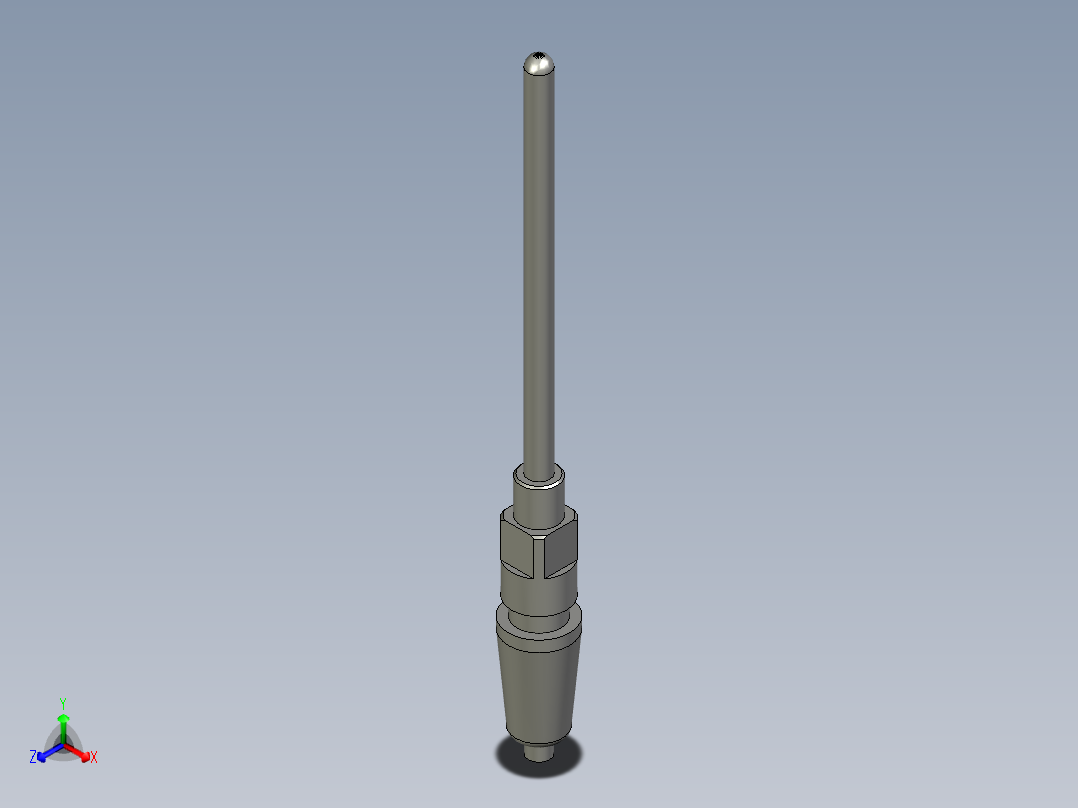 M12JSS-M6-U-100-F-DUAL正等轴测图