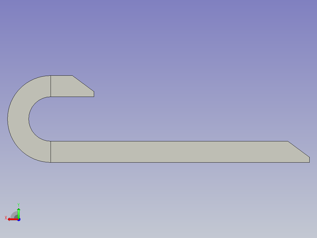 坦克链内腔18x25外腔245x37曲率半径38后视图