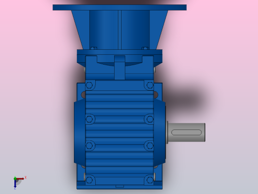 S67ZP蜗轮蜗杆减速机S67-15.32-M1-A-P100俯视缩略图