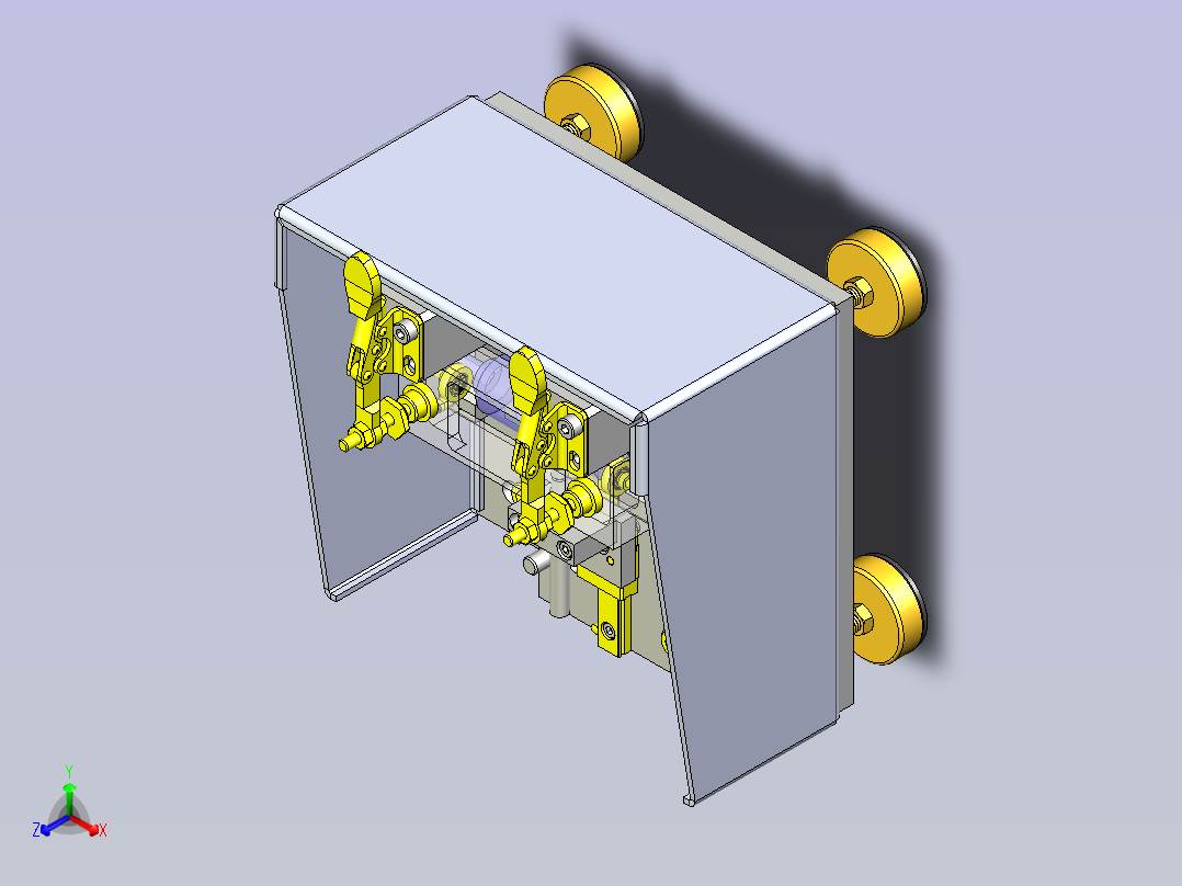 快速装夹机正等轴测图