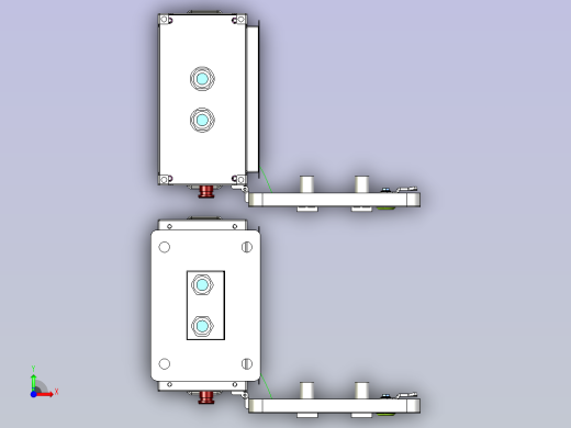 户外交流配电箱模型前视缩略图