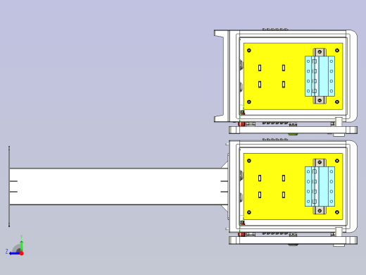 户外交流配电箱模型右视缩略图