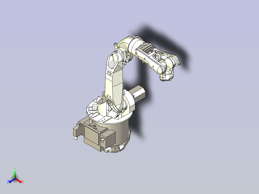 KUKA 1012 机器人三维模型图纸主视图
