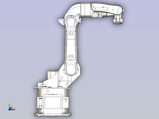 KUKA 1012 机器人三维模型图纸前视缩略图