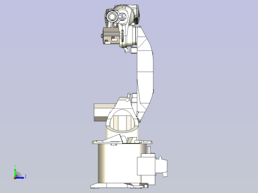 KUKA 1012 机器人三维模型图纸左视缩略图
