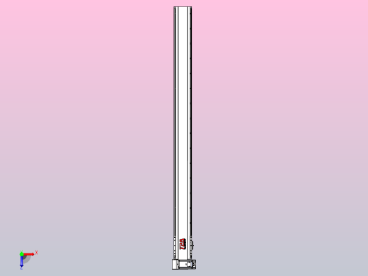 皮带直线轴半封闭可选导轨TPA-HNB-120D-110-L1450-LU-C-P40-N3俯视缩略图