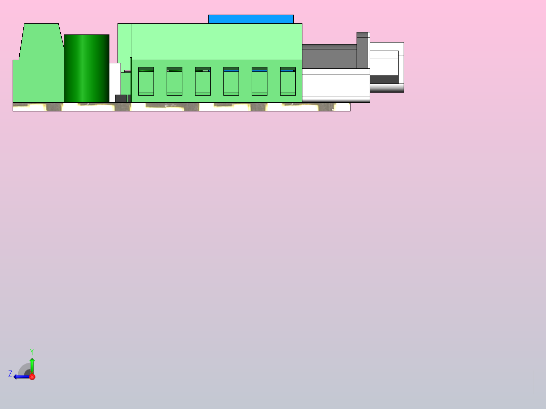 5轴CPU控制器XHGMAK 5 Axis CNC 交换机右视图