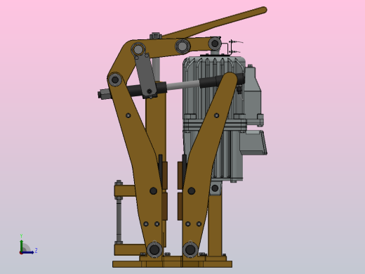 YP21系列电力液压盘式制动器YP21-500-630×30-ⅡA-CL.RL.WL.HL.H左视缩略图
