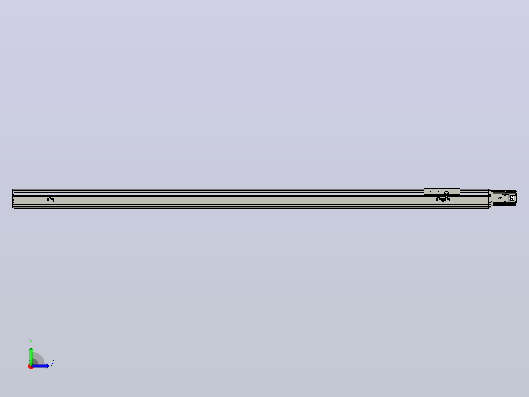 MT136BS半封闭丝杆滑台[MT136BS.L#.1550.BC.P40.C3]左视图