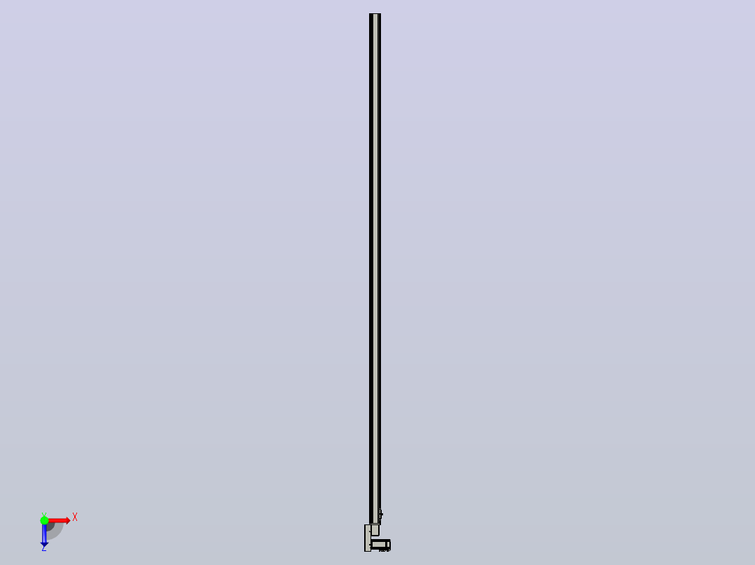 皮带直线轴半封闭可选导轨TPA-HNB-65S-90-L3000-ML-C-P10-N3俯视图