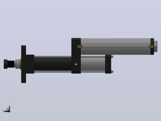 MPT-1T系列标准型[MPT-63-100-5-1T-M2-S1-0°]气压增压缸右视缩略图