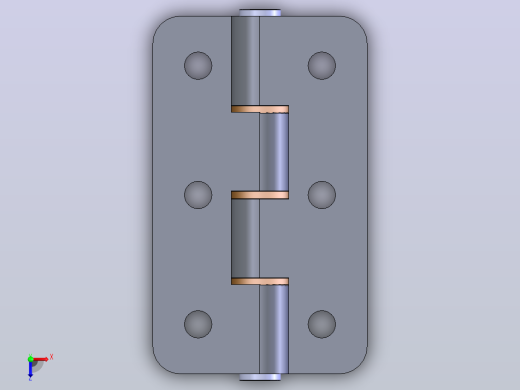 铰链，合页User Library-scharnier俯视缩略图