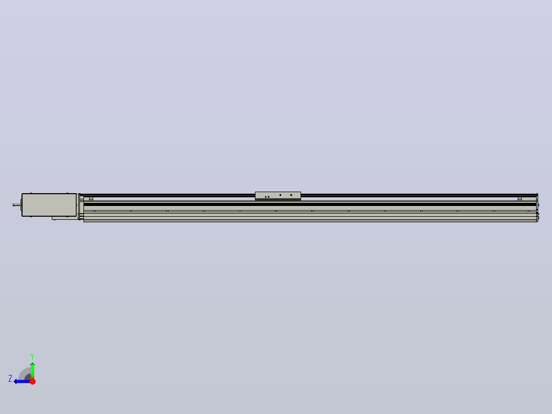MT120BT半封闭皮带滑台[MT120BT.L100.1000.R.P40.C3]右视图