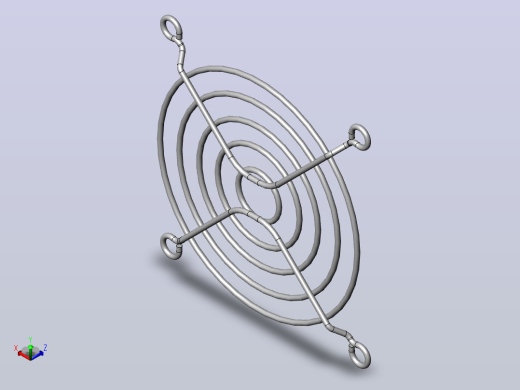 User Library-fan 60mm x 15mm hf_风扇正等轴测缩略图
