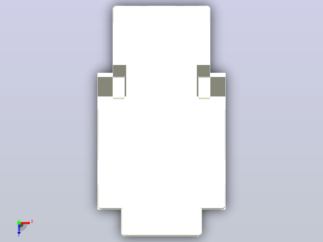 RJ45插座俯视图