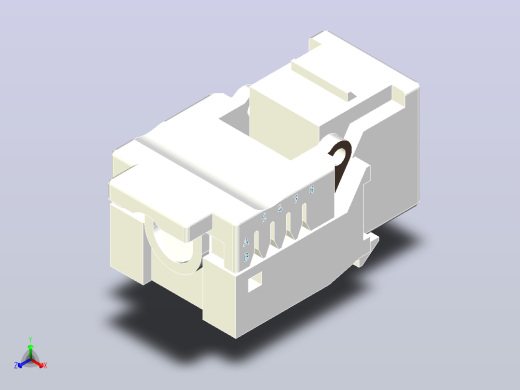 RJ45插座正等轴测缩略图