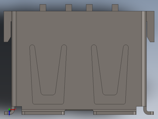 USB Type-A 连接器公头 SMD (1)俯视缩略图